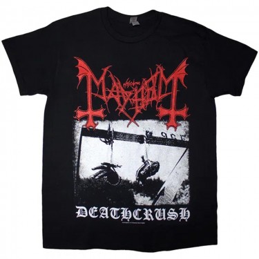 Mayhem Unisex T-Shirt: Deathcrush (Black) (Small)