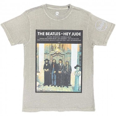 The Beatles Unisex T-Shirt: Doorway (Charcoal Grey) (Small)