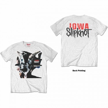Slipknot Unisex T-Shirt: Iowa Goat Shadow (Back Print) (X-Large)