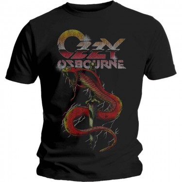 Ozzy Osbourne Unisex T-Shirt: Vintage Snake (Large)