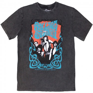 The Rolling Stones Unisex Stone Wash T-Shirt: Psych Montage (Charcoal Grey) (Large) The Rolling Stones Unisex Stone Wash T-Shirt: Psych Montage (Charcoal Grey) (Large)