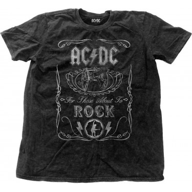 AC/DC - Cannon Swig Vintage with Snow Wash - Fashion T-Shirt (Large)