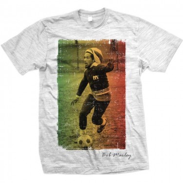 Bob Marley - Rasta Football - T-shirt (X-Large)