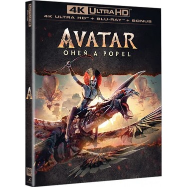 Avatar: Oheň a popel 3BD (UHD + BD + BD bonus disk) - Edice v rukávu - FILM