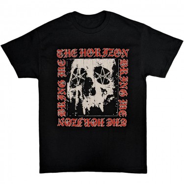 Bring Me The Horizon Unisex T-Shirt: Metal Logo Skull (Small)