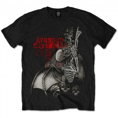 Avenged Sevenfold Unisex T-Shirt: Spine Climber (Black) (Large)
