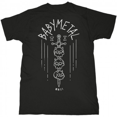Babymetal Unisex T-Shirt: Skull Sword (Large)