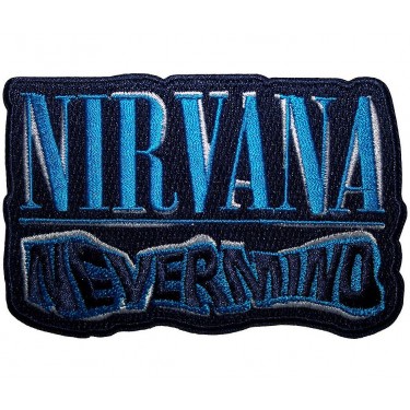 Nirvana Standard Patch: Nevermind Wavy Cut-Out Nirvana Standard Patch: Nevermind Wavy Cut-Out