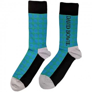 David Bowie Unisex Ankle Socks: Circles Pattern (UK Size 7 - 11)