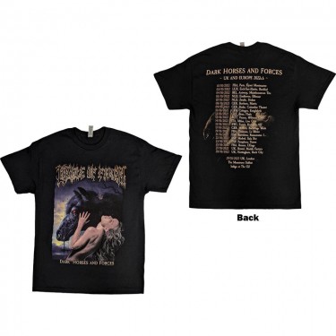 Cradle Of Filth Unisex T-Shirt: Dark Horses (Back Print) (Medium)