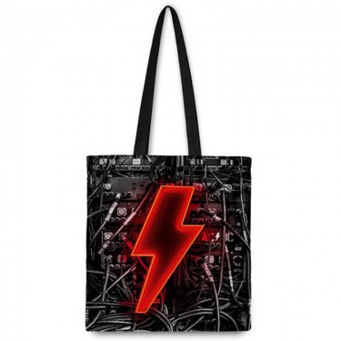 AC/DC Cotton Tote Bag: PWR Up