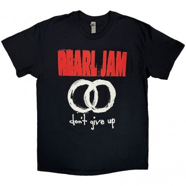 Pearl Jam Unisex T-Shirt: Don't Give Up (Black) (Small)