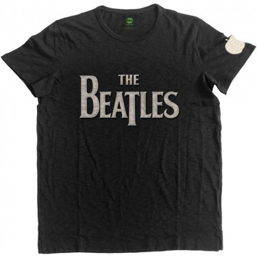Beatles - Drop T Logo with Applique Motifs - Fashion T-Shirt (Large)