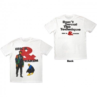 Eric B. & Rakim Unisex T-Shirt: Don't Sweat (Back Print) (Small)