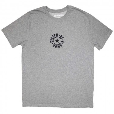 System Of A Down Unisex T-Shirt: Mini Circle Logo (Grey) (X-Large)