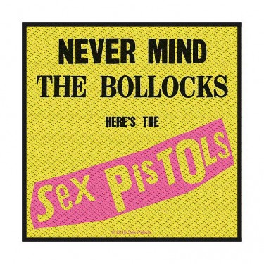 The Sex Pistols Woven Patch: Nevermind the Bollocks (Retail Pack) (Standard)