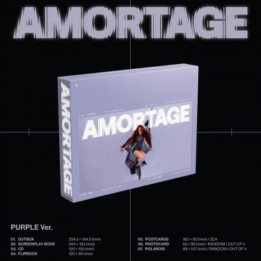 JISOO - AMORTAGE (LIMITED CD BOX - PURPLE/BLOOM)