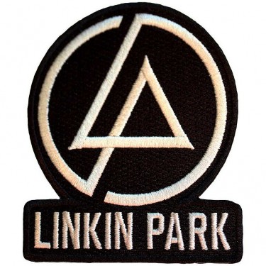 Linkin Park Standard Patch: Concentric Text Logo (Black)