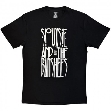 Siouxsie & The Banshees Unisex T-Shirt: Logo Mono (Black) (Small)
