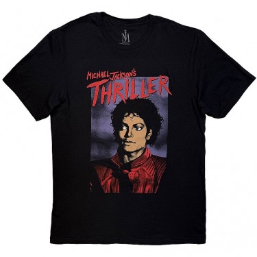 Michael Jackson Unisex T-Shirt: Thriller Pose (Black) (X-Large)