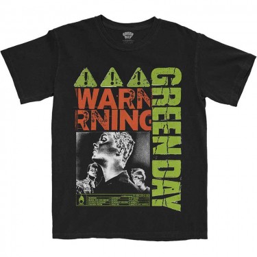 Green Day Unisex T-Shirt: Warning (Large)