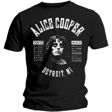 Alice Cooper - School's Out Lyrics - T-shirt (Large)