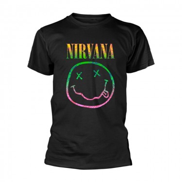 Nirvana Unisex T-Shirt: Sorbet Ray Happy Face (Small)