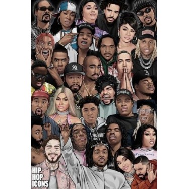 plakát 162 - Hip Hop - Icons - 61 X 91,5 CM