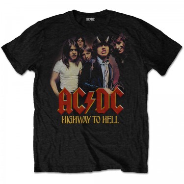 AC/DC Unisex T-Shirt: H2H Band - Black