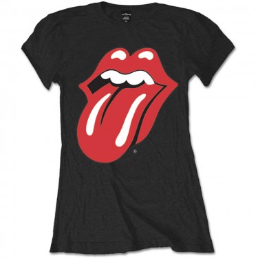 The Rolling Stones Ladies T-Shirt: Classic Tongue (Retail Pack)