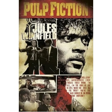plakát 581 - Pulp Fiction - Jules - 61 X 91,5 CM