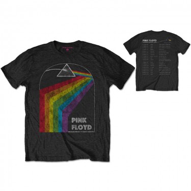 Pink Floyd Unisex T-Shirt: Dark Side of the Moon 1972 Tour (Back Print) (Medium)