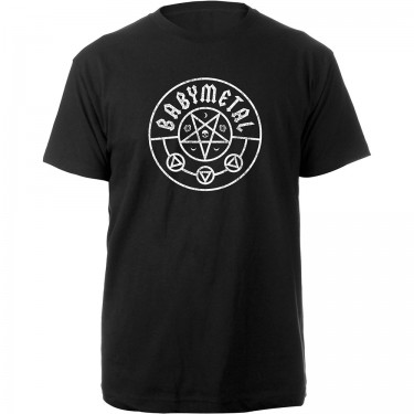 Babymetal Unisex T-Shirt: Pentagram (Large)