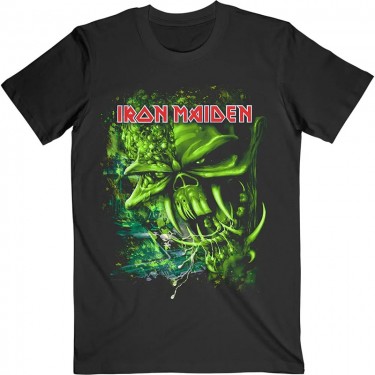 Iron Maiden Unisex T-Shirt: Final Frontier Green (Black) (Medium)
