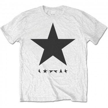 Bowie David - Blackstar (on White) - T-shirt (Small)