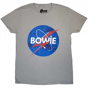 David Bowie Unisex T-Shirt: Starman Logo (Large)