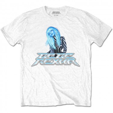 Bebe Rexha Unisex T-Shirt: Silver Logo (Small)