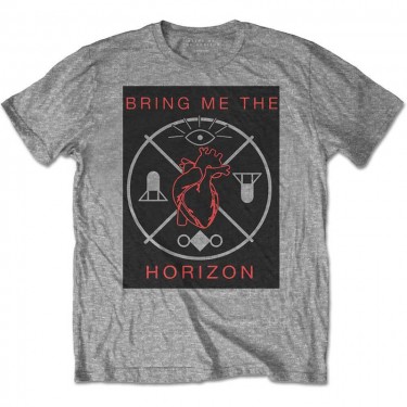Bring Me The Horizon Unisex T-Shirt: Heart & Symbols (Small)