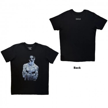 Yungblud Unisex T-Shirt: Portrait (Black) (Back Print) (Medium)