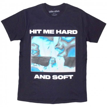 Billie Eilish Unisex T-Shirt: Hit Me Hard And Soft Negative (Large)