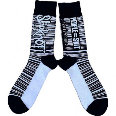 Slipknot Unisex Ankle Socks: Barcode (Black) (UK Size 4 - 7)