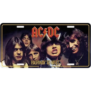 AC/DC Number Plate: Highway To Hell