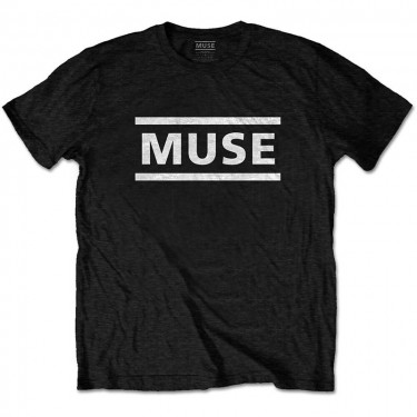 Muse Unisex T-Shirt: White Logo (Medium)