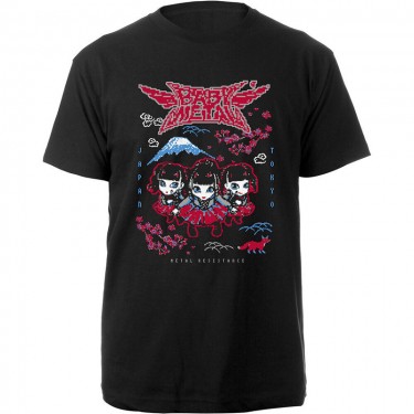 Babymetal Unisex T-Shirt: Pixel Tokyo (Large)