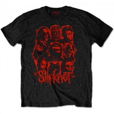Slipknot Unisex T-Shirt: WANYK Red Patch (Black) (Back Print) (X-Large)