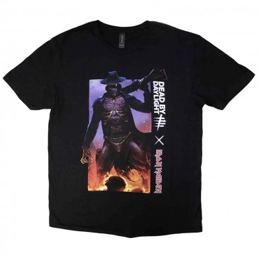Iron Maiden Unisex T-Shirt: Dead By Daylight Gunslinger (Black) (Large)