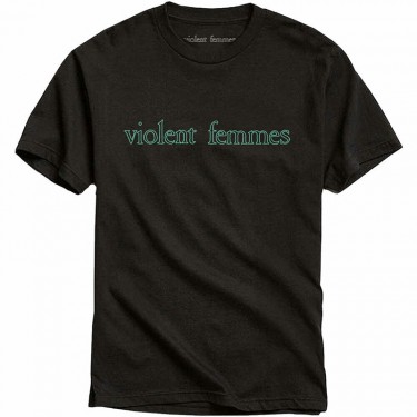 Violent Femmes Unisex T-Shirt: Green Vintage Logo (Medium)