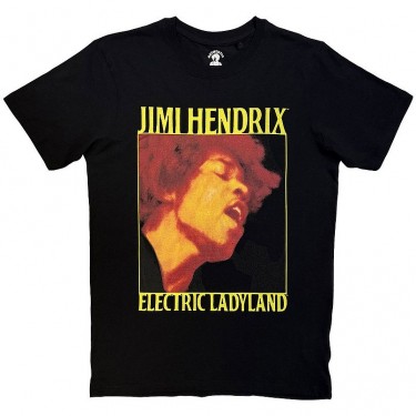 Jimi Hendrix Unisex T-Shirt: Electric Ladyland (Black) (Large)