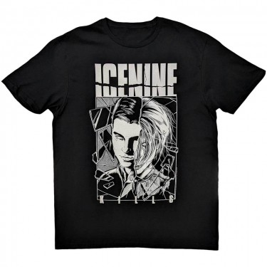 Ice Nine Kills Unisex T-Shirt: Shower Scene Split Face (Medium)