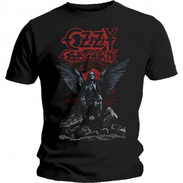 Ozzy Osbourne Unisex T-Shirt: Angel Wings (Small)